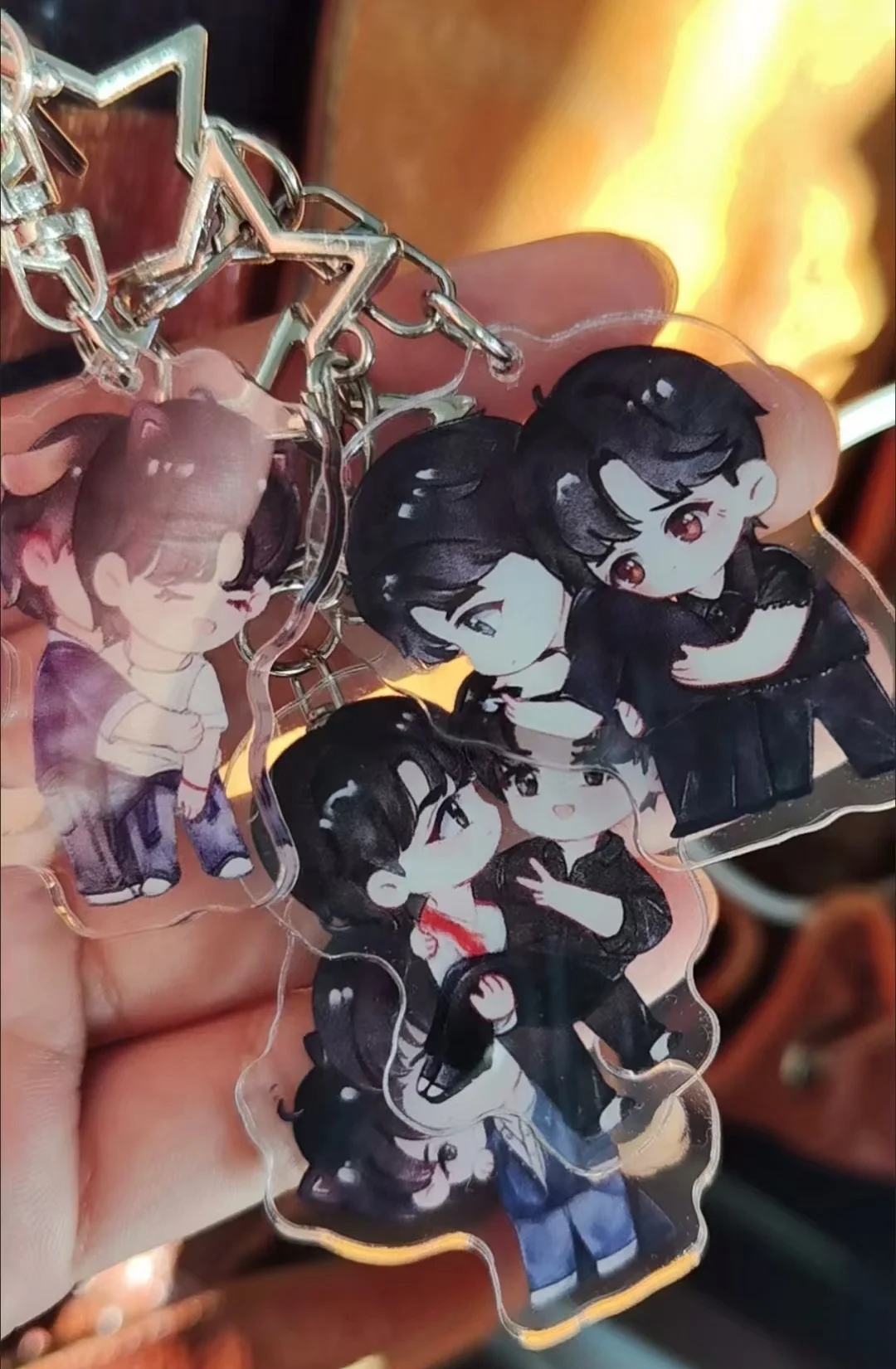 سلسلة مفاتيح تايوانية ABO Desire Eliot Hua Yong Sheng Shaoyou سلسلة مفاتيح كوسبلاي من الأكريليك كيرينغ مفتاح سلسلة حقيبة الديكور #6