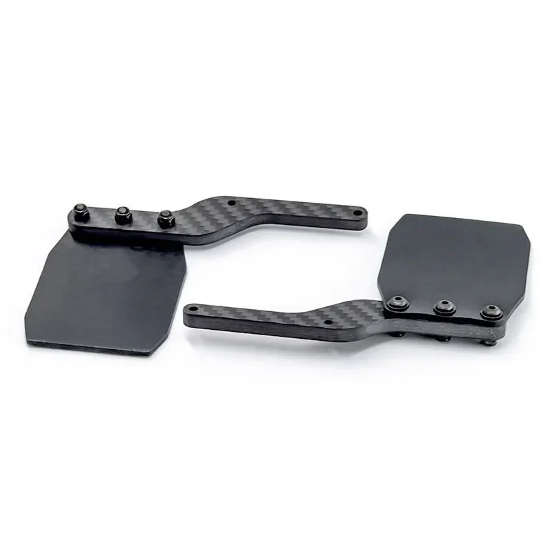 Paraspruzzi in gomma Parafango antipolvere Paraspruzzi con staffa in fibra di carbonio per Arrma 1/7 Mojave V2 EXB RC Auto Parti di aggiornamento Accessori
