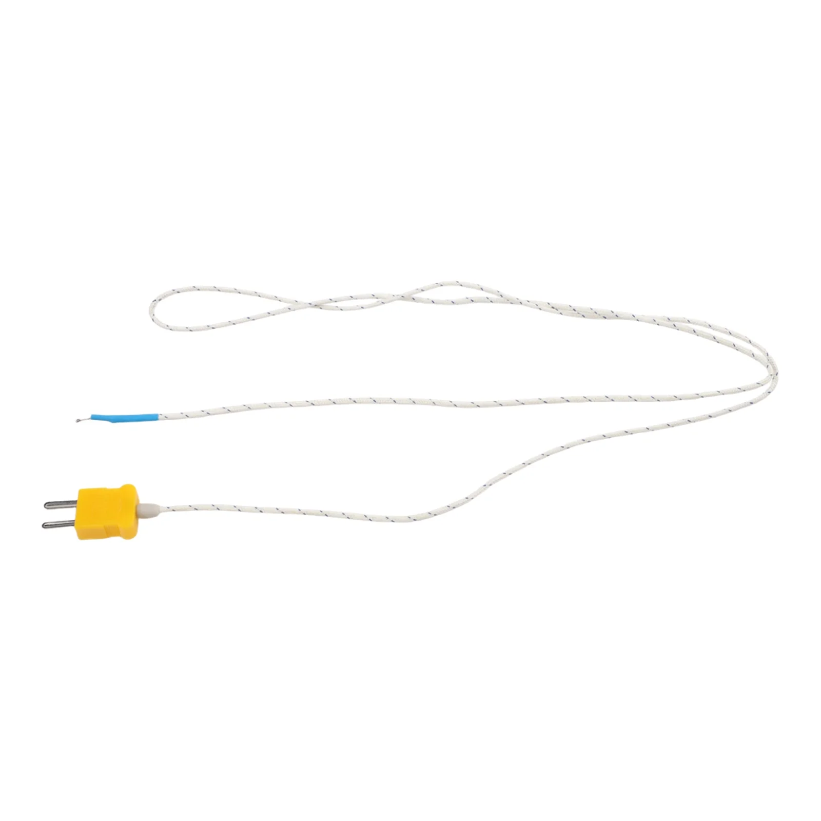K-Type Thermocouple Probe for Digital Thermometer Support with 1 Meter Fiberglass Cable and 0.4mm Conductor Diameter