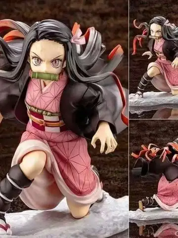 Demon Slayer Nezuko Battle Action Figure Anime Model Toy Gift Movable Doll Collectible Figurine