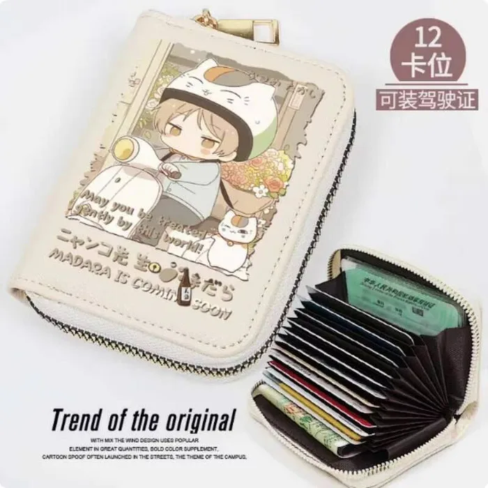 

Anime Madara Fashion Wallet PU Purse Card Coin Zipper Cash Holder Bag Cosplay Gift B1900 Anime