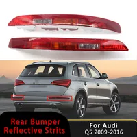 Para Audi Q5 2009-2016 parachoques trasero izquierdo derecho luz trasera inferior lámpara de freno lámpara reflectora de parachoques sin bombillas montaje versión UE