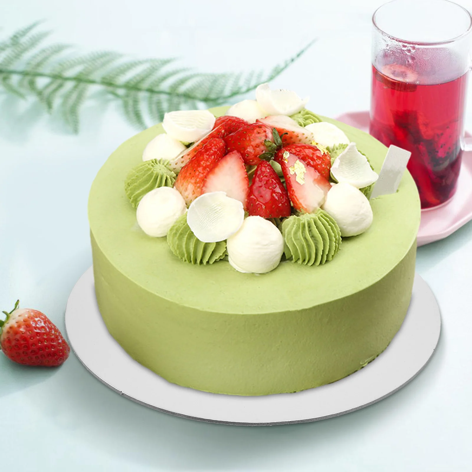 

10 Pcs Cake Box Paper Pad Holder Board Base Card Tray Display Boards Plates Serving Trays Thicken