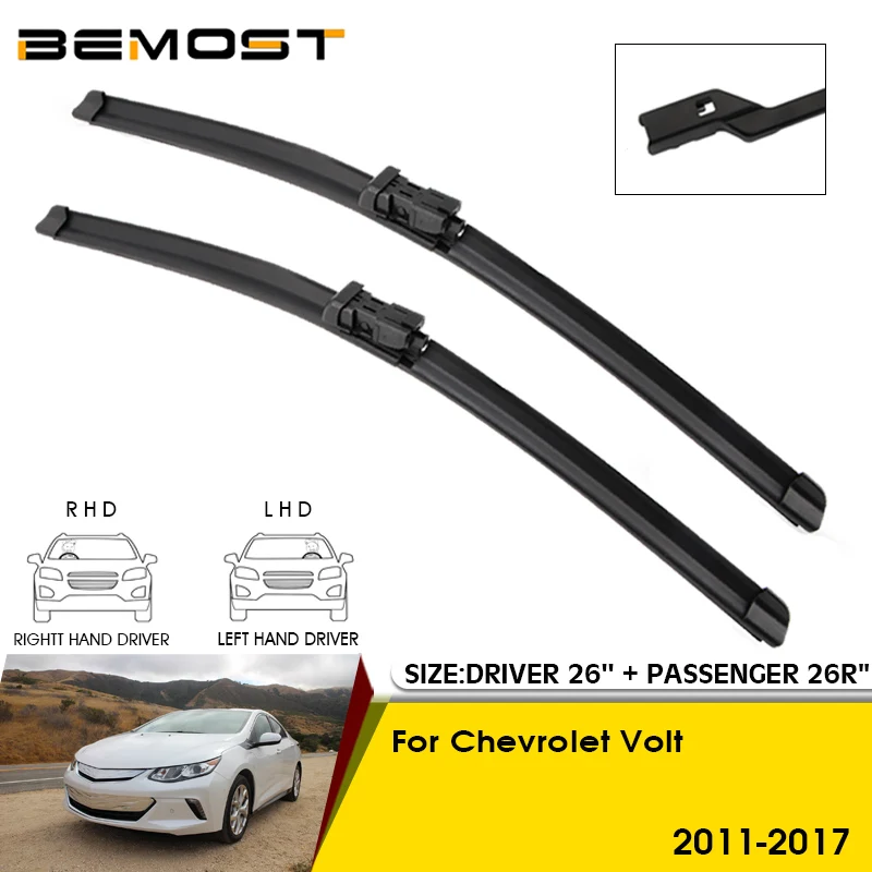 

Car Wiper Blades For Chevrolet Volt 2011-2017 Windshield Windscreen Front Window Blades 26"+26R" Car Accessories