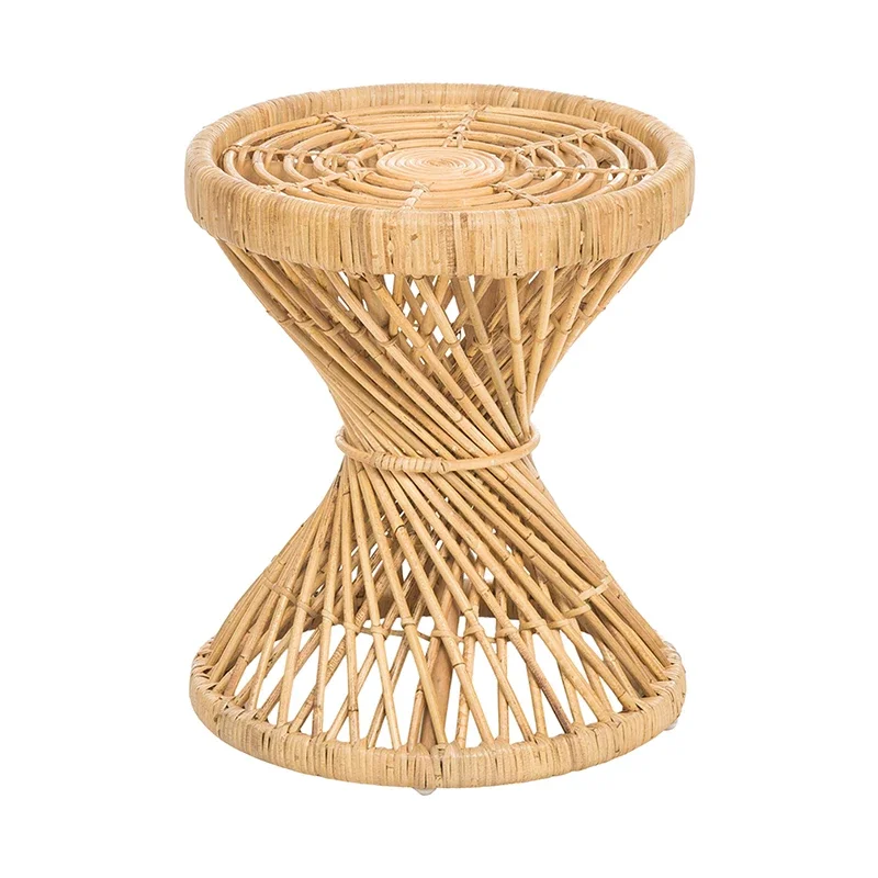 Handmade Vine Woven round Small Coffee Table Simple Rattan Table round Table