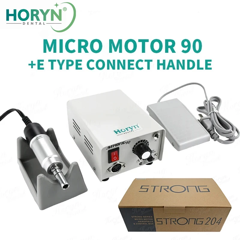 Dental Machine 90/102/ E-Type Handpiece for Dental Lab Polishing Electric Micro Motor 35000RMP Electric Micromotor Polishining