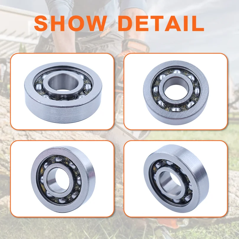 Crankshaft Ball Bearing For Husqvarna 455 Rancher 455E X-Torq Chainsaw 503251601 Replacement Spare Parts 2Pcs