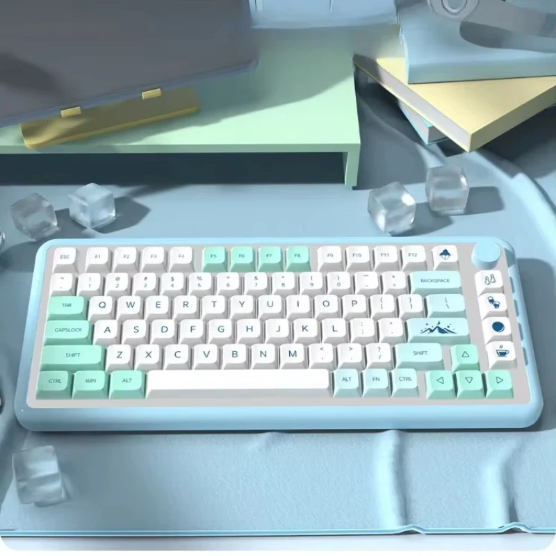 

XDA KeyCaps 139 Keys Iceberg Theme Mechanical Keyboard for Russian Korean German Frencpsh Brazilian Portuguese Japanese Key Cap