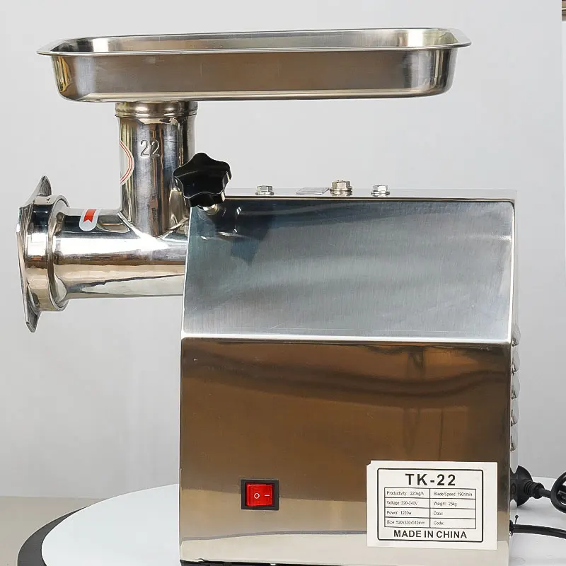 Chuangbiao New Electric Meat Grinder Sausage Stuffer Tubes Farm Home Restaurant Use Meat Mincer 210kg/hour Multi-Plug 220V/380V
