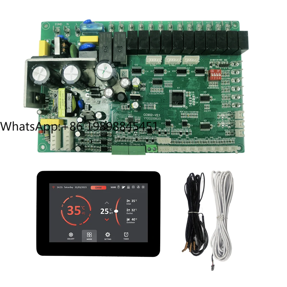 

Factory Cheap Price Universal Air Source Inverter Heat Pump Controller EEV Pcb Board Wifi Tuya
