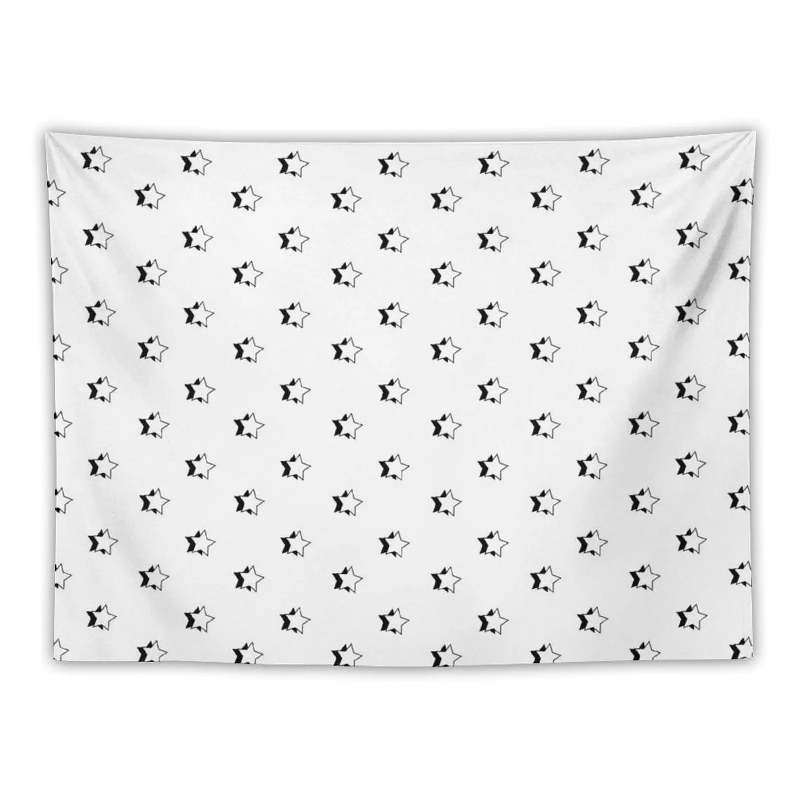 

White and Black Retro VSCO stars Tapestry Decoration Room Home Decorators Tapestry