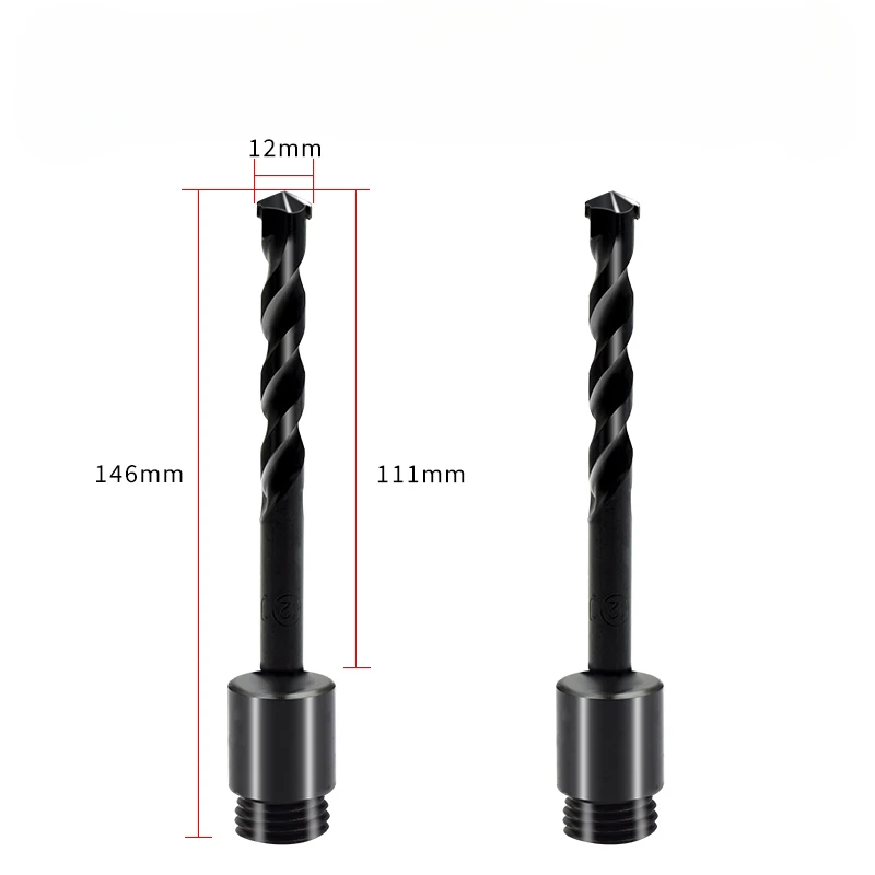 Short water drill bit 150 wire box hole opener, concrete cement wall hole punching, range hood floor slab hole turning