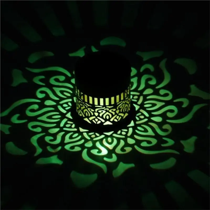 TFORU-4 Pack Solar Mandala Lights For Outdoor Wall, IPX65 Waterproof Outdoor Wall Deck Step Stair Lights For Garden Decor