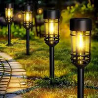 Solar Pathway Lights Outdoor Waterproof Outdoor Walkway Lights Decorative Driveway Decor Lamp For Patios Lawns Backyard Paths