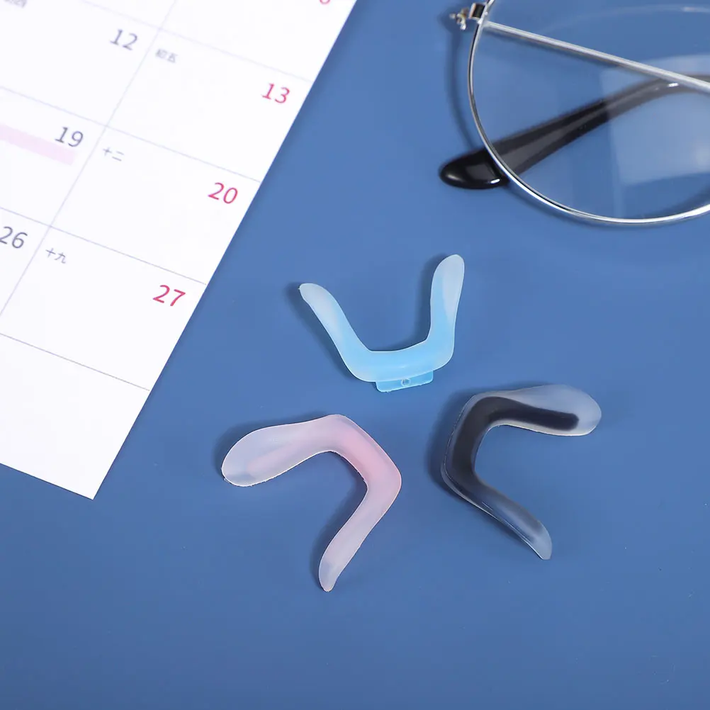 

3 Pcs Silicone Nose Pads for Eyeglasses Soft Anti Slip Cycling Glasses Nose Cushions Replacement Child Friendly
