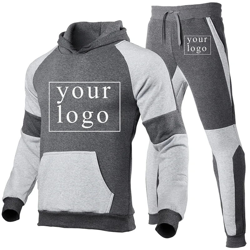 Your Own Design Brand LogoPicture Personalized Custom Anywhere Men Women DIY Casual patchwork shoulder down hoodie Fashion New