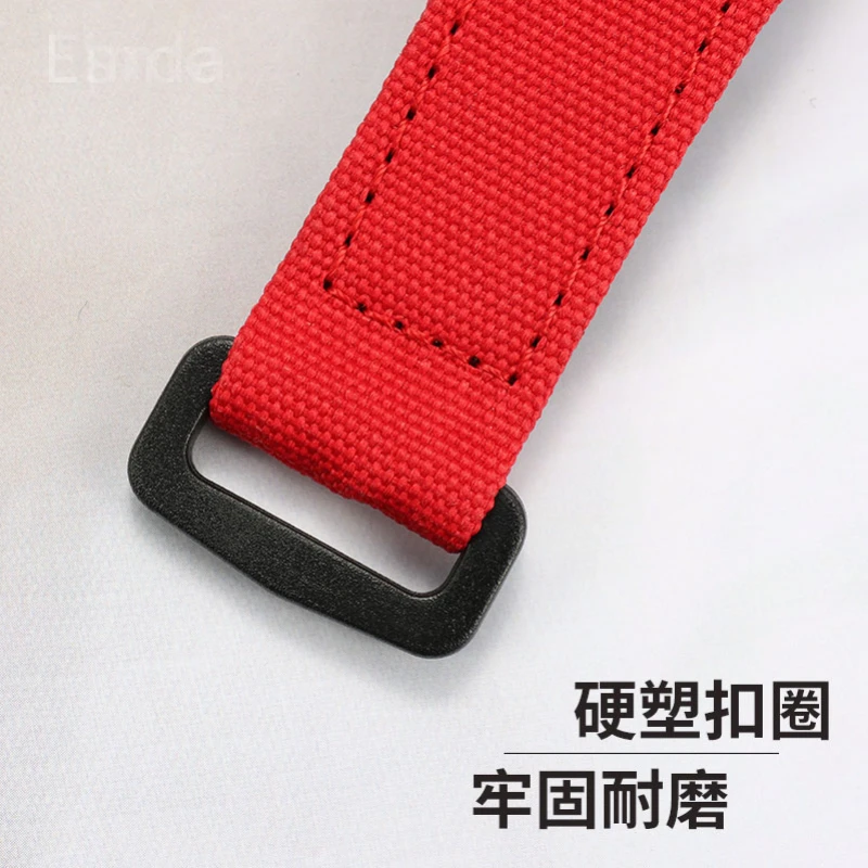 25mm for Richard Mille Nylon Canvas Watch Strap Rm50 53 Series Waterproof Sweat-Proof Ge Ya hook and loop fastener Watch Band