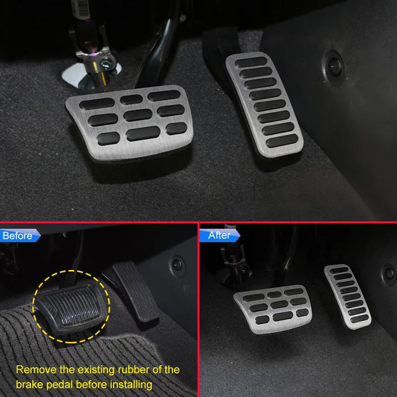 Automatic No Drill Brake Gas Pedal Cover For Hyundai Elantra GT Sport 2017 2018 2019 2020 2021 2022 2023