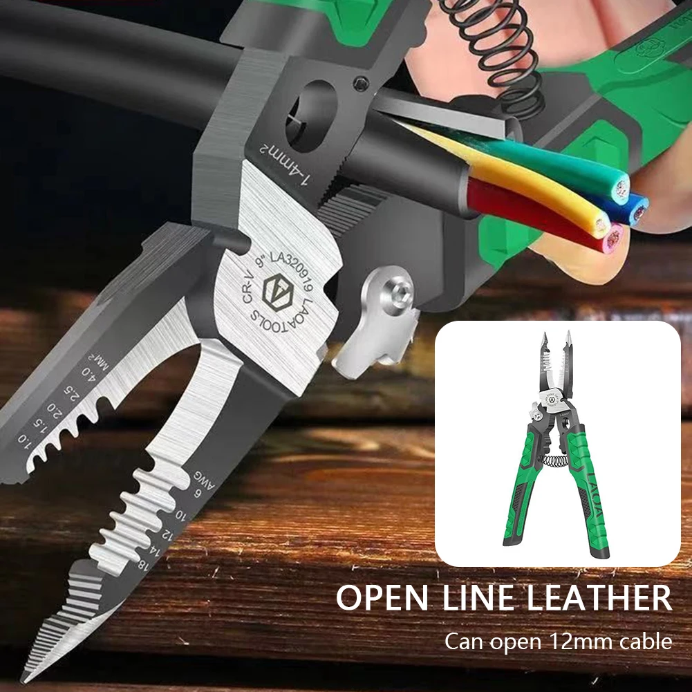 Electrician Special Wire Splitting Plier Multi-functional Wire Splitting Pliers Crimper Cable Cutter For Wire Splitting Crimper