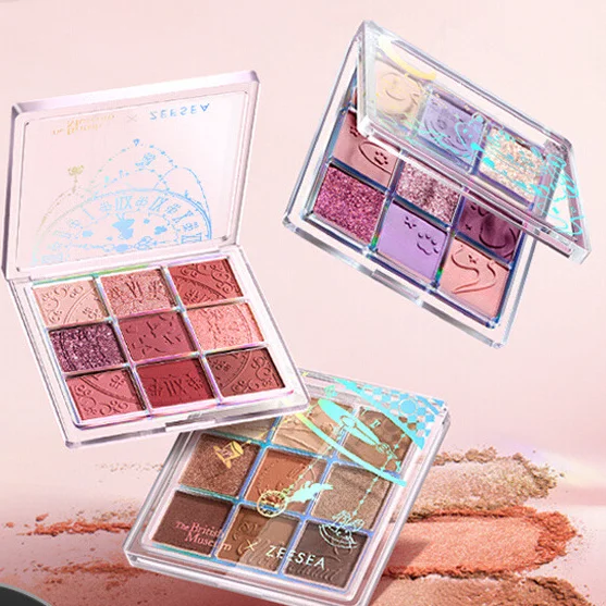 لوحة ظلال عيون من سلسلة ZEESEA Alice in Wonderland مكونة من 9 ألوان لامعة احترافية مقاومة للماء تدوم طويلاً #6