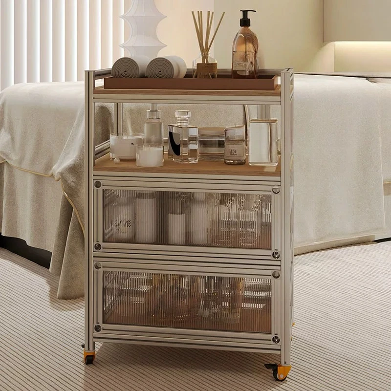 Simple Modern Removable Birch Ocean Panel Aluminum Profile Side Cabinet