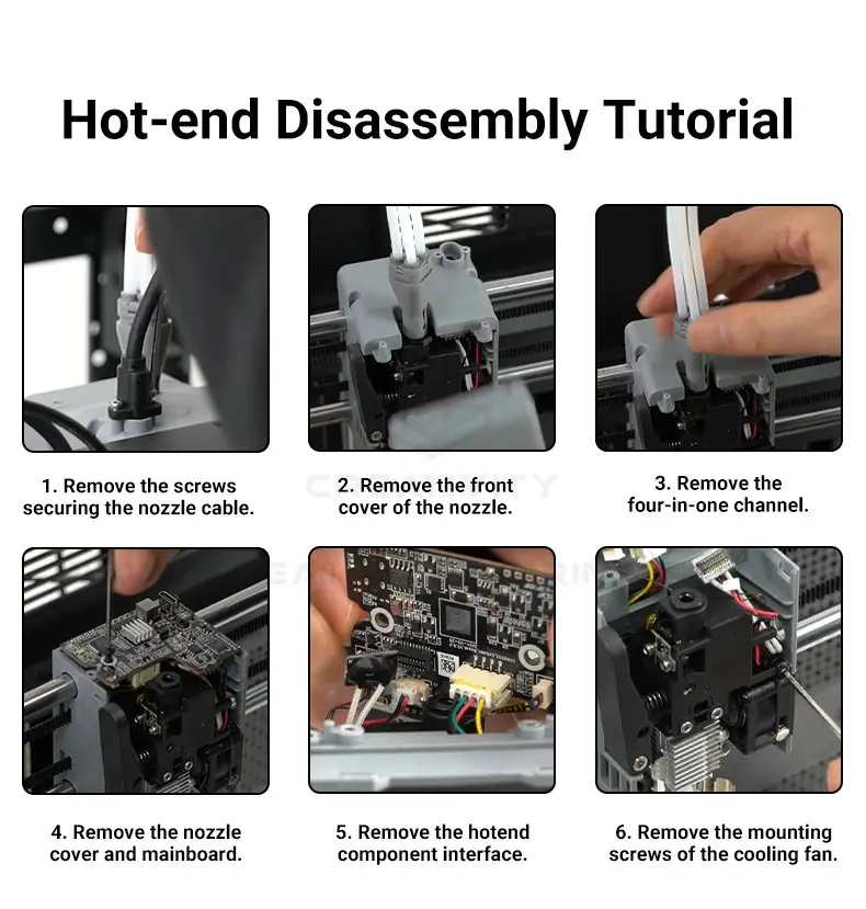AD5X Hotend-Heizbaugruppe für Flashforge AD5X Heizkomponenten-Set mit Heizpatrone, Thermistor, AD5X Düse und Hotend-Teilen – Detail 8