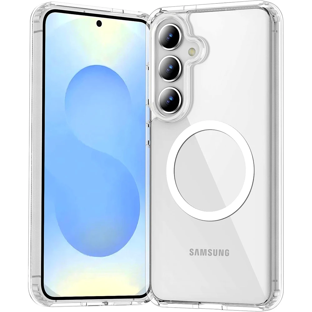 

Strong Magnetic Magsafe Wireless Charging Case For Samsung Galaxy A16 A26 A06s A55 A35 A15 A05s A54 A05s Hybrid Hard Cover Soft