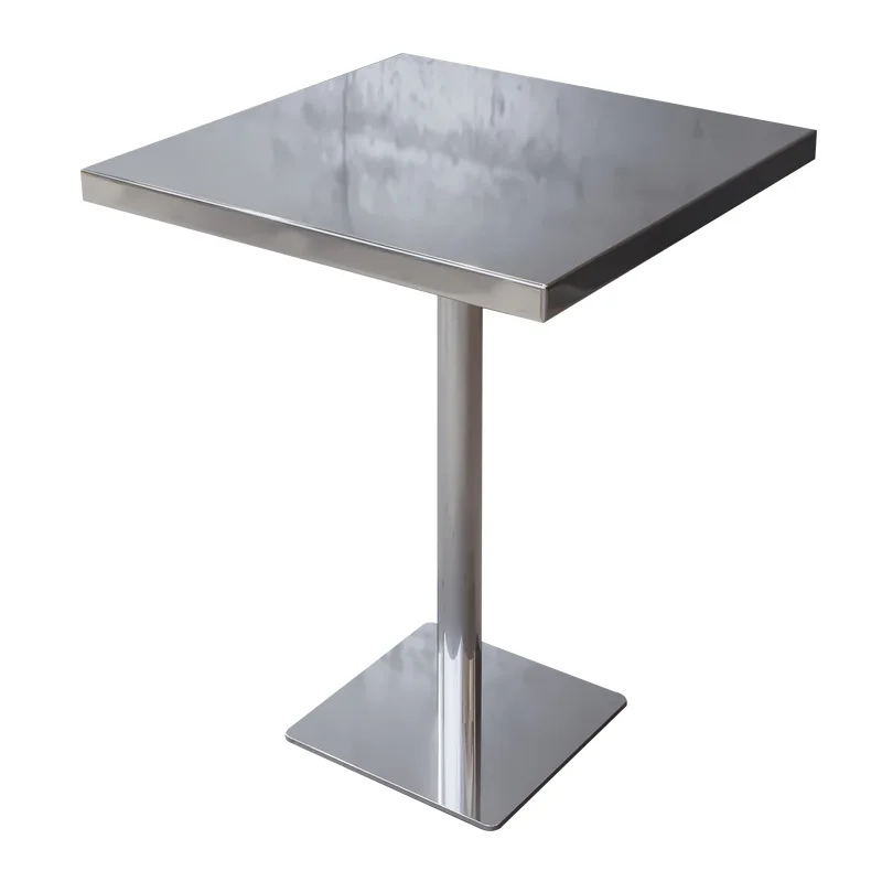 

Прозрачные круглые складные столы и стулья для кафе из нержавеющей стали