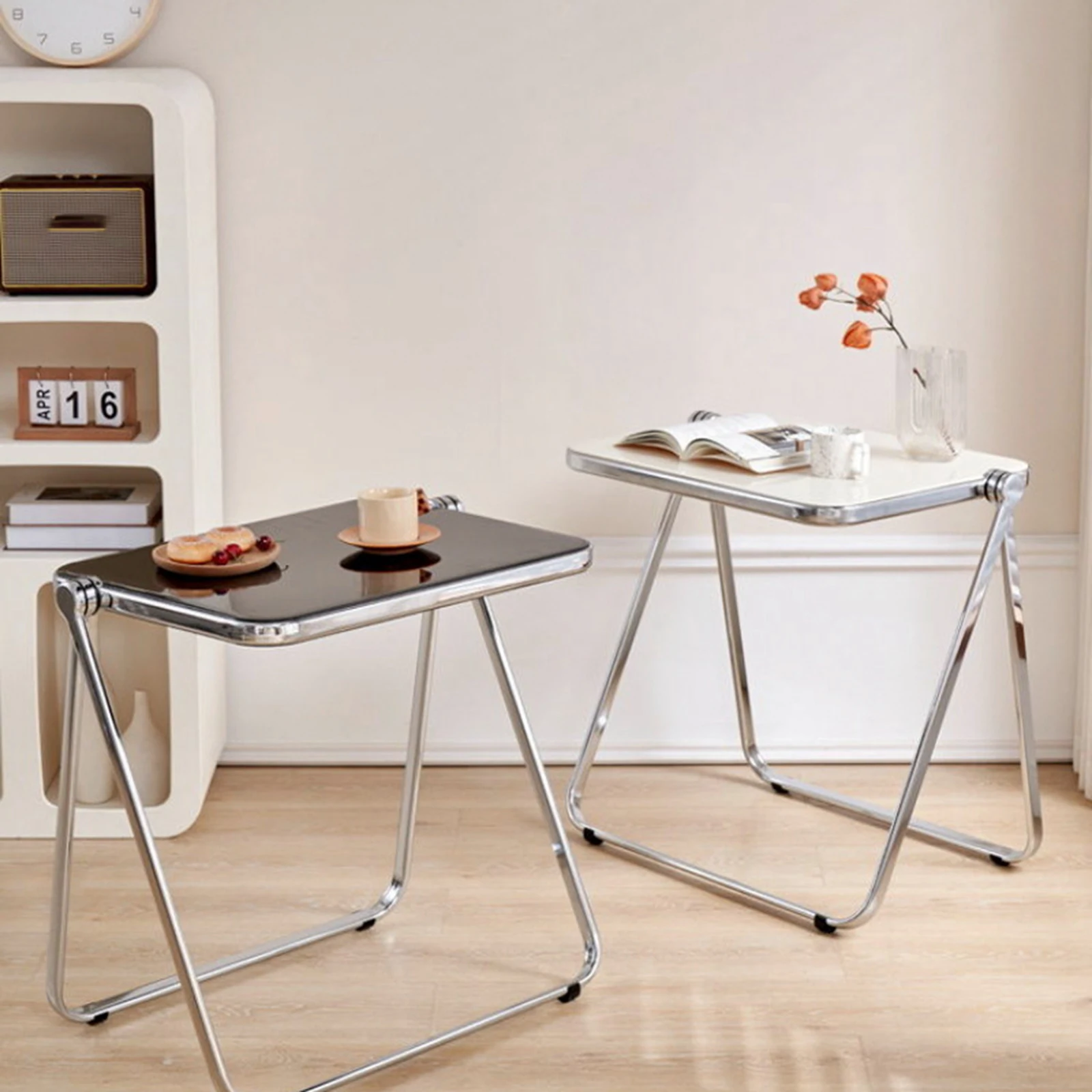 Folding Tray Table Small Space Compact Sturdy Anti Slip Versatile Tiny Desk for Bedroom Living Room Dormitory Home Apartment image 2