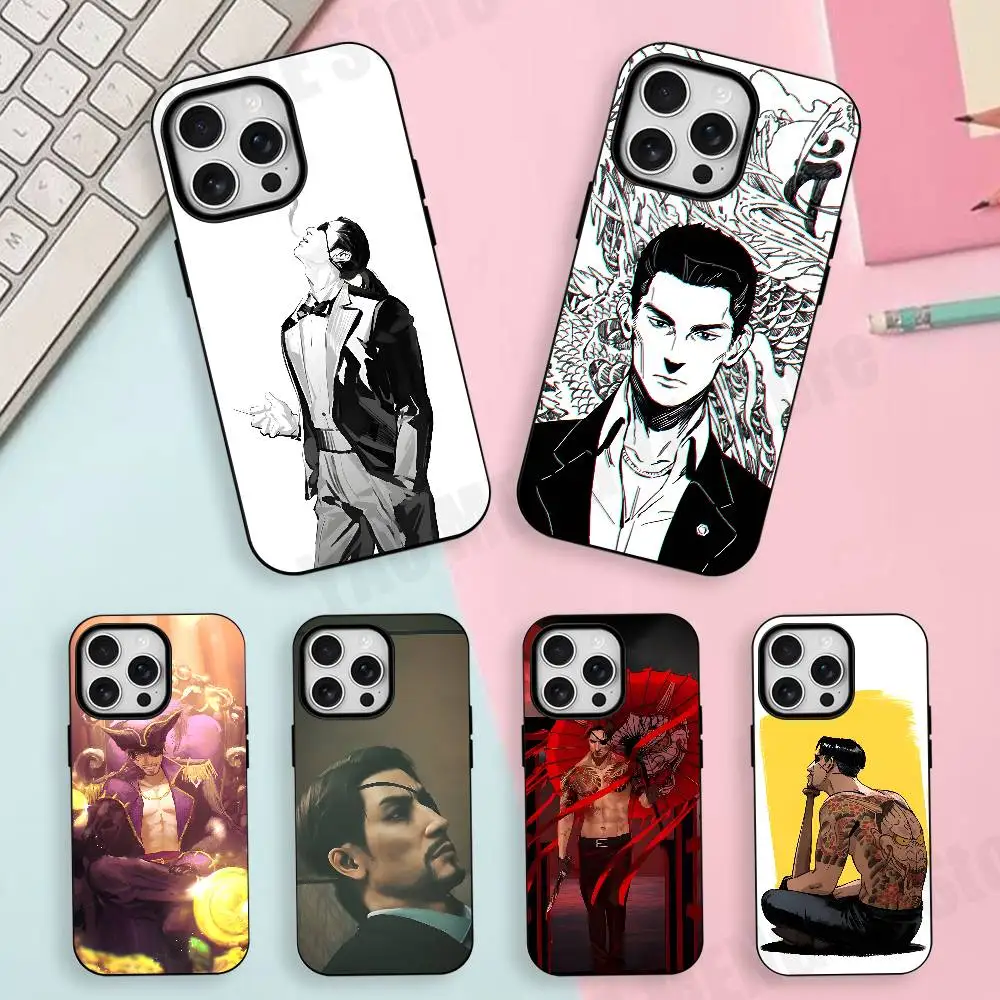 

Goro Majima Dragon Frosted Soft Silicone For Phone Case For Iphone 11,12,13,14,15,16,17 Pro Max X Wireless Magnetic Bumper Cover