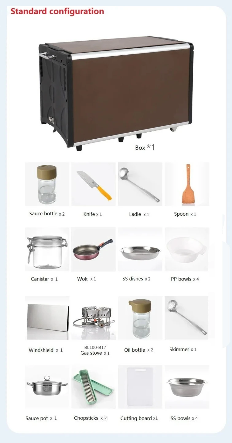 Bulin C650 Quality Protection rv mobile kitchen portable camper accessories Outdoor Mobile Camping Kitchen