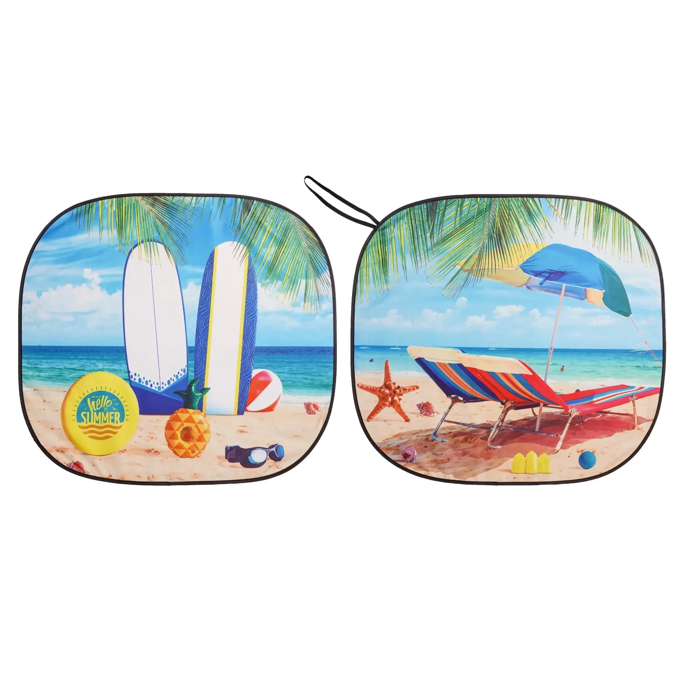 

Beach Umbrella Style Twist Sun Shade UV Ray Blocker Portable Compact 28.5"x31.5" Universal for Sand Pool Patio