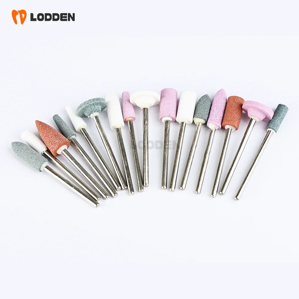 Dental lab Green/Pink/White stone for contour ceramic/metal alloy/composite Polishing dental abrasive stone kit ZS100