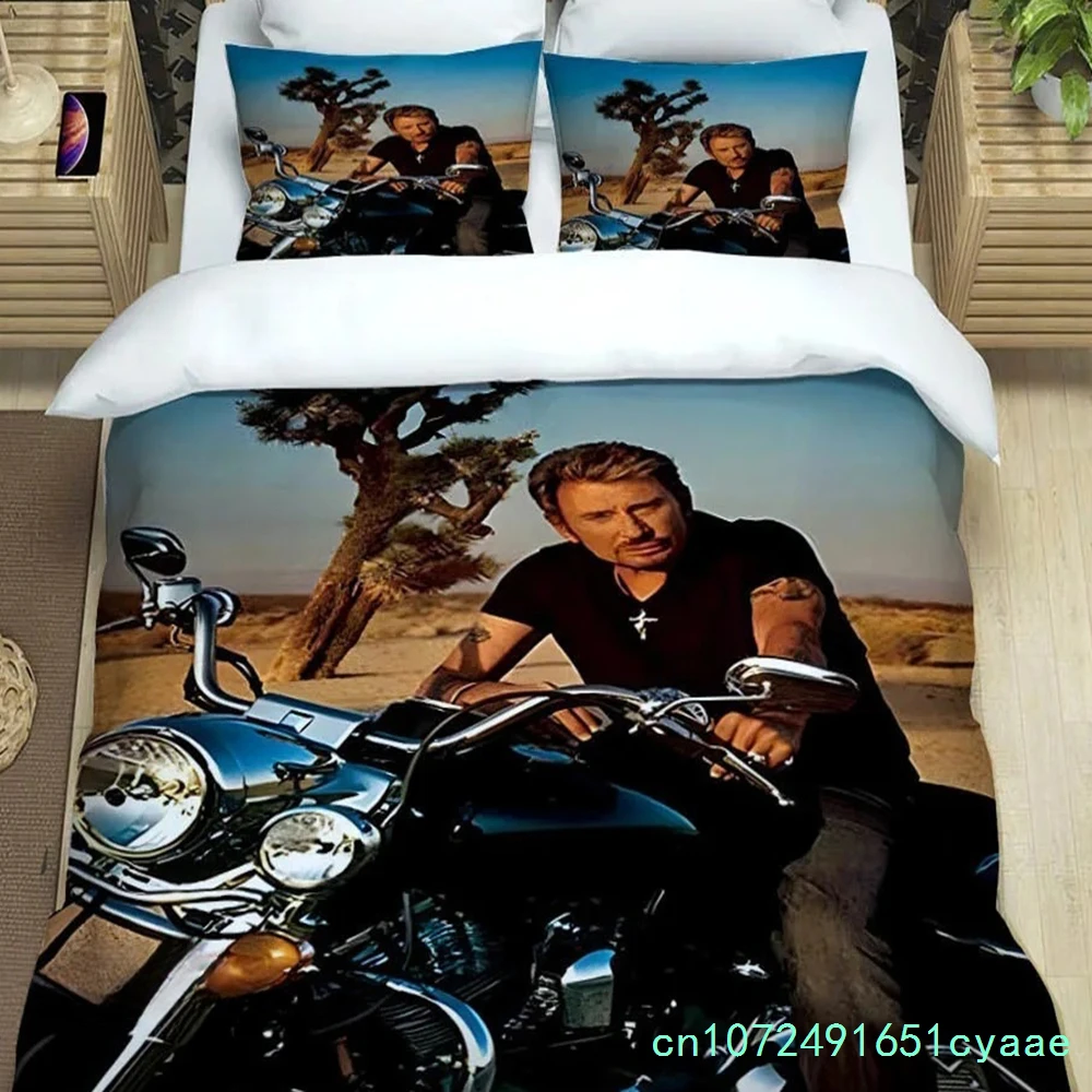 Rock Star Johnny Hallyday Bedding Sets Exquisite Bed Supplies Set Duvet Cover Bed Comforter Set Bedding Set Luxury Birthday Gift