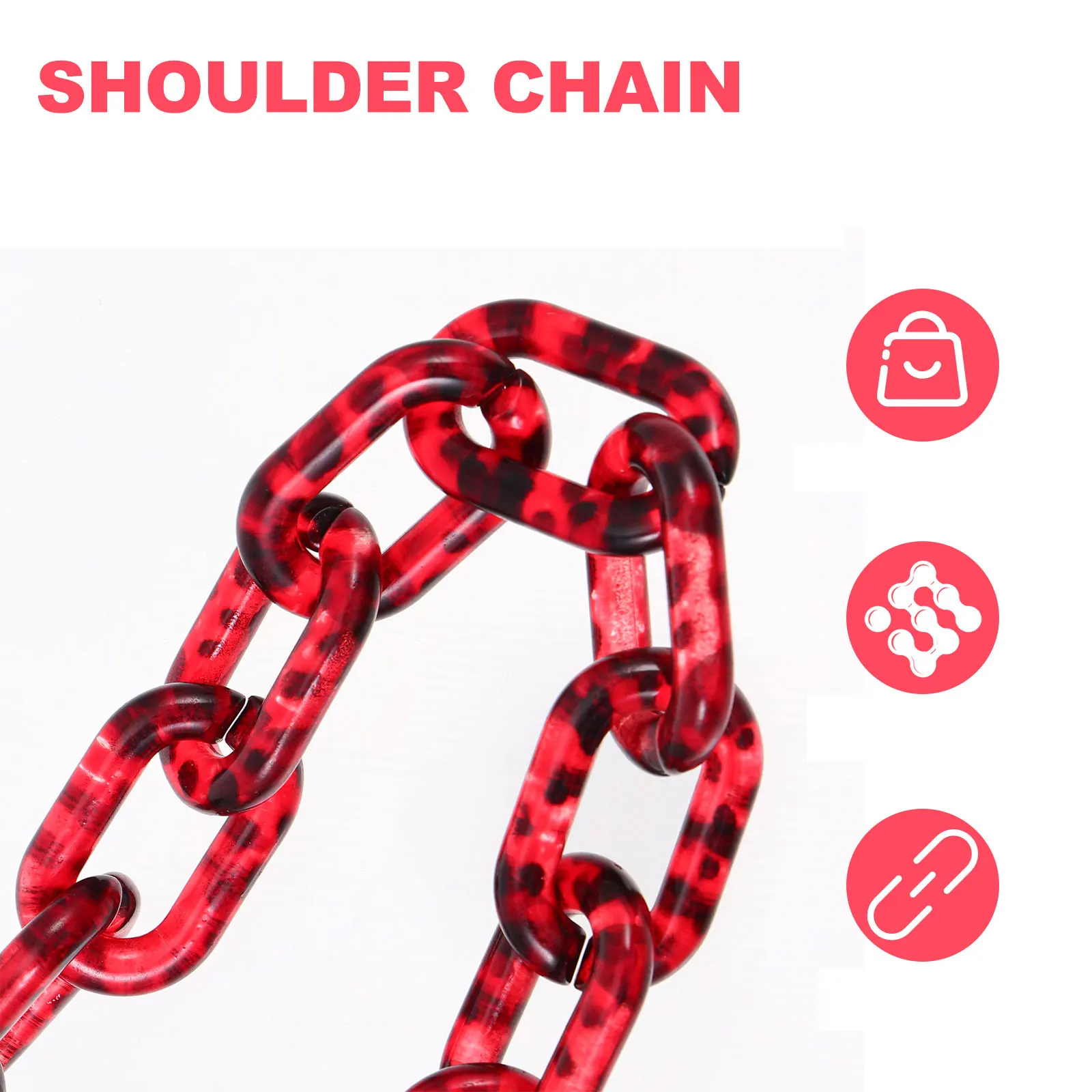 

Retro Bag Chain Decorative Accessories for Women Portable Clutch Tote Bag Strap Replacement Lightweight Durable