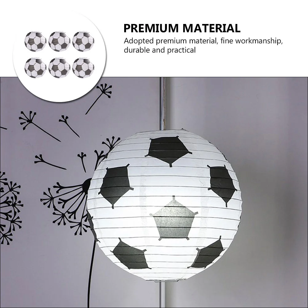 

8Pcs Soccer Ball Paper Lantern Ceiling Hanging Decor for Football Party Soccer Party Decorations Sports Lantern