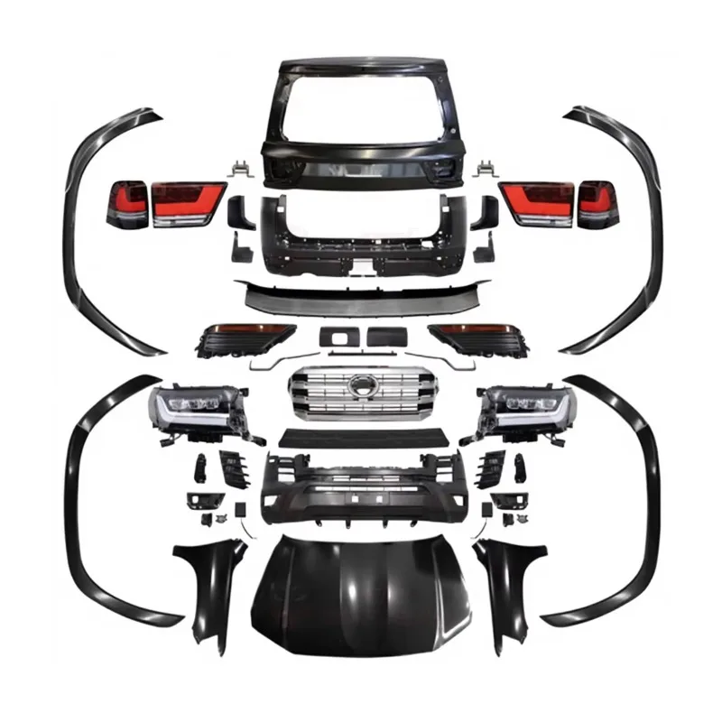 

Комплект для тюнинга кузова Dream Garage: запчасти для Land Cruiser LC200 2008-2020, обновление до версии 2022 LC300 (бампер, решетка, капот, обвес)