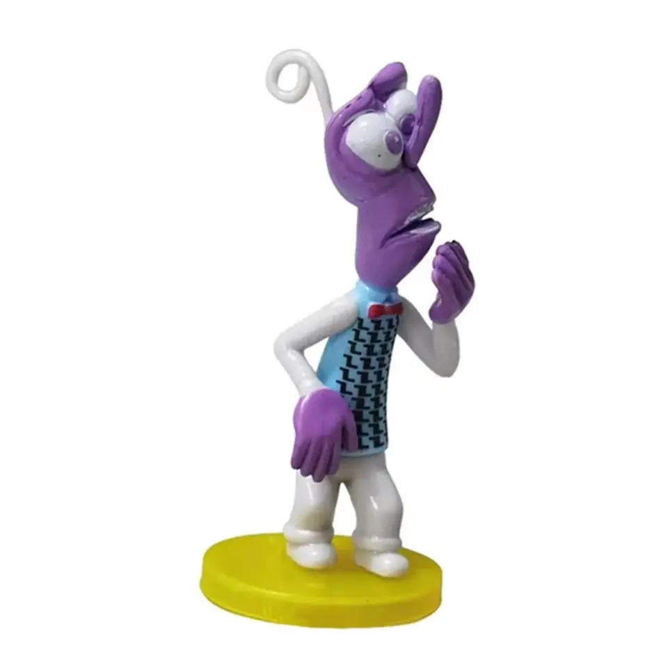 6Pcs/Set Mini Inside Out 2 Action Figure Toy Cartoon Movie Joy Anxiety Anger Sadness Disgust Fear Model Doll Toys Figurines Gift