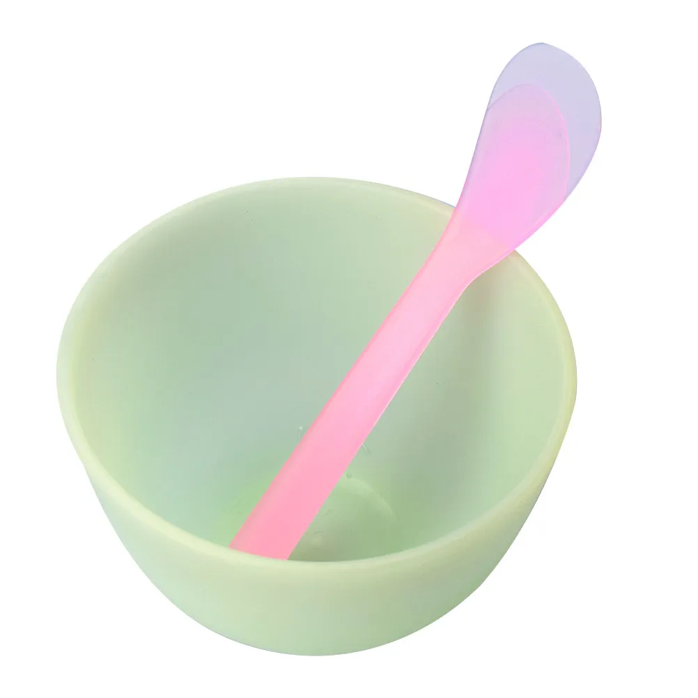 

1Set Flexible Silicone Mask Mixing Bowl Set Non-Slip Anti-Drop for DIY Facial Masks Hair Treatment Oil Blending Beauty Tools