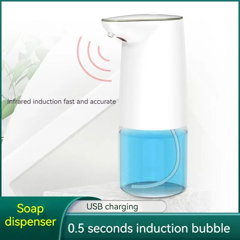 500ml automatyczny dozownik do mydła spieniający inteligentny maszyna ręczna do mycia łazienki z bezdotykowym dozownik do mydła USB