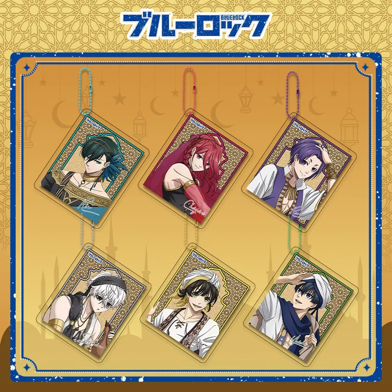

Anime Blue Lock Cartoon Figures Key Chain Ornament Acrylic Keychain Isagi Yoichi Bachira Chigiri Bag Charm Fans Gift