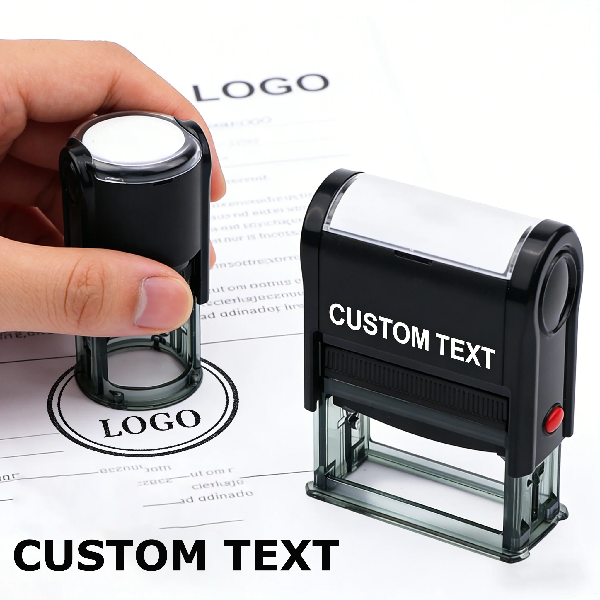 Farbiger Schwarzer Tintenstempel Personalisierter Individueller Namens-Textstempel für DIY-Dekoration Hochzeitseinladung Umschlag Karte