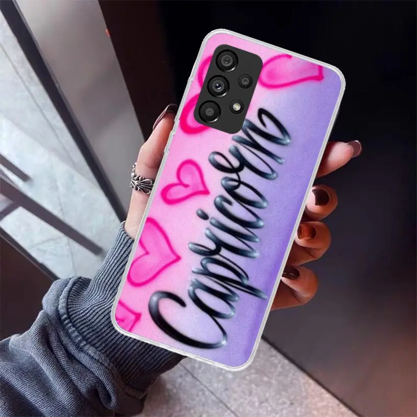 Aries Leo Libra Pisces Virgo Capricorn Phone Case for Samsung Galaxy A15 A25 A35 A55 A14 A24 A34 A54 A13 A23 A33 A53 A12 A22 A32