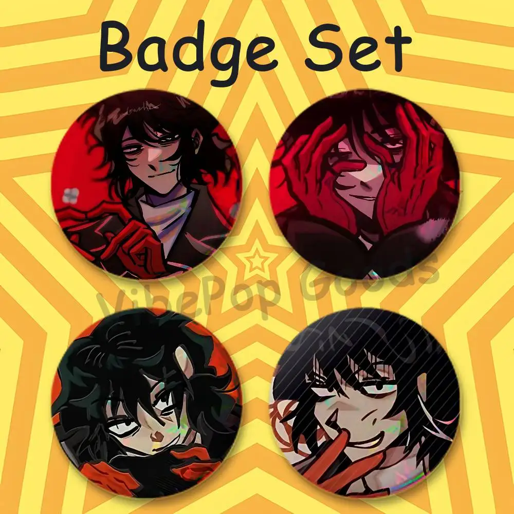 M-Married in R-Red B-Bok-su Creative Quirky Mini Pill Badges 25mm Micro Button Pins Fan-made Merch  Gift for Friends