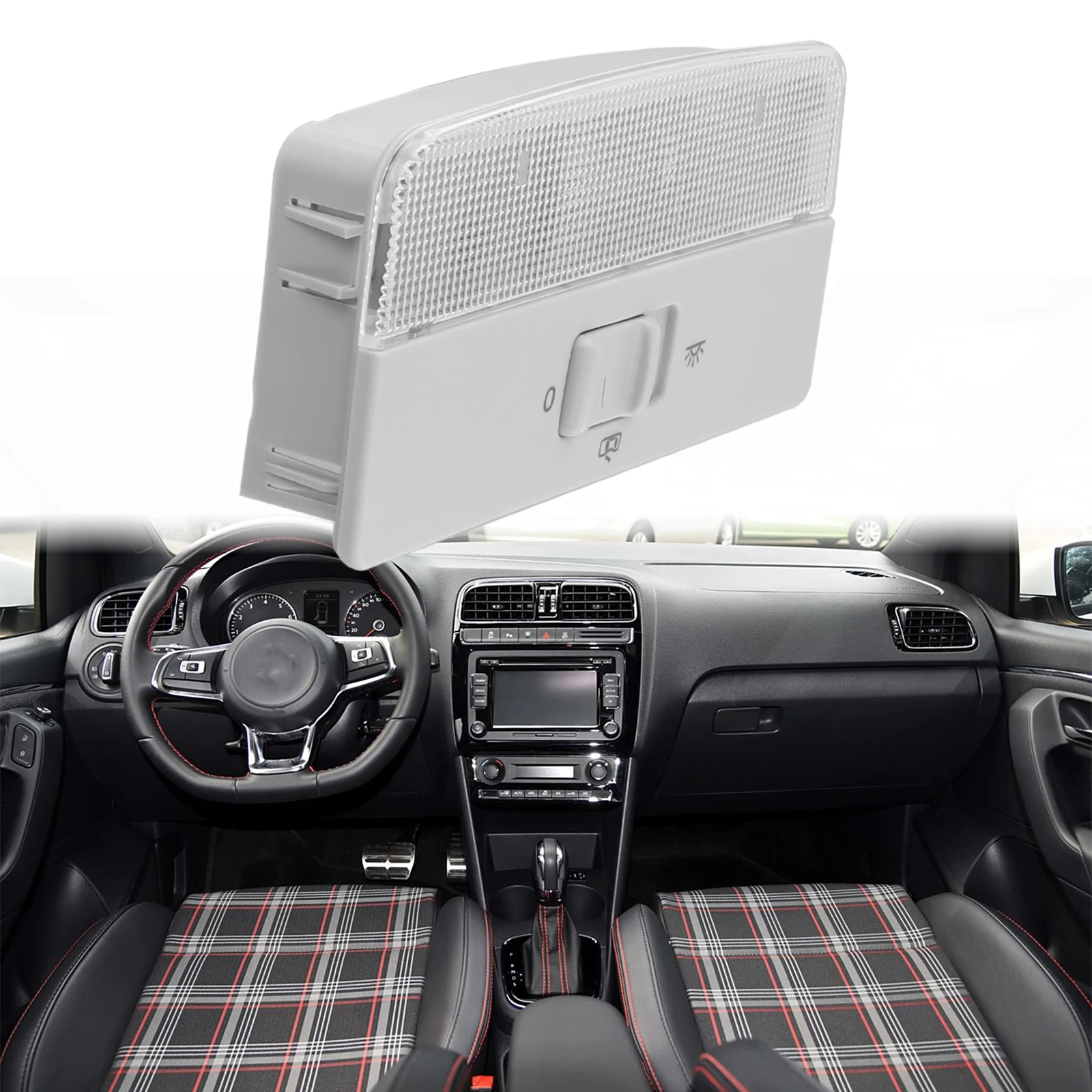 Sleek Design Gray Black Indoor Ceiling Lights For Various Vehicle Models Including For Golf OEM Number 6Q0947105M