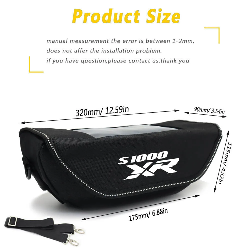 For BMW S1000XR s1000xr s 1000xr s1000 xr  Motorcycle accessory  Waterproof And Dustproof Handlebar Storage Bag  navigation bag