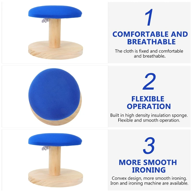 Mini Round Ironing Stool Solid Auxiliary Tool Small Table Sleever Board