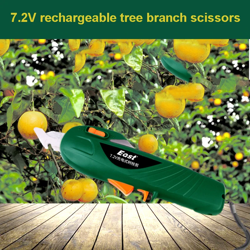 

Electric Pruner Garden Scissors Machine 7.2V Fruit Tree Picking Flower Cutting Tool With 1.3Ah Rechargeable Lithium Battery