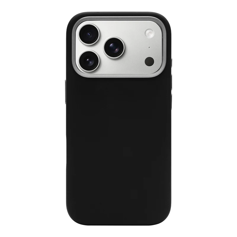 Metal Lens Bracket Magnetic Protective Case For iPhone 17 17Pro Max Simple Liquid Silicone Wireless Charge Anti-fall Back Cover