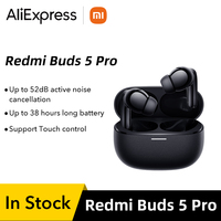 Global Version Xiaomi Redmi Buds 5 Pro Life IP54 Dust Water Resistant Earbuds 52dB Noise Cancelling Bluetooth TWS Earphone